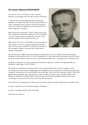A preview of a PDF biography for Matousek, Jaroslav